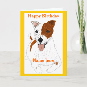 Jack Russell Terrier Verjaardagskaart Kaart