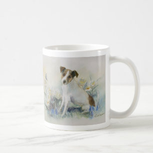 Jack Russell Terrier Waterverf Dog Painting Koffiemok