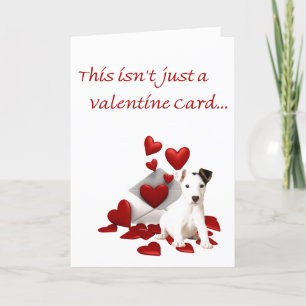 Jack Russell Terrier wordt mijn Valentijn Feestdagen Kaart