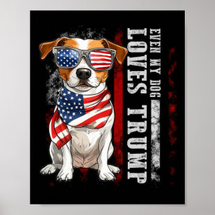Jack Russell Terrier Zelfs mijn hond houdt van Tru Poster