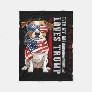 Jack Russell Terrier Zelfs Mijn Hond Loves Trump G Fleece Deken