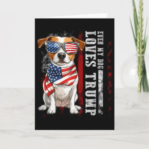 Jack Russell Terrier Zelfs Mijn Hond Loves Trump G Kaart