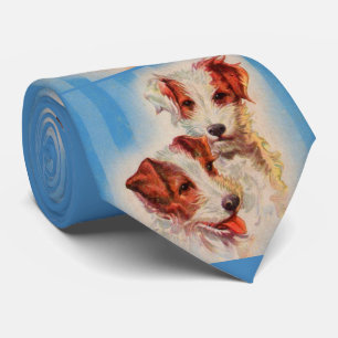 Jack Russell terriërs print Stropdas