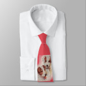 Jack Russell Terriers print Stropdas (Gebonden)