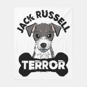 Jack Russell Terror Funny Parsons Terrier Dog Fleece Deken