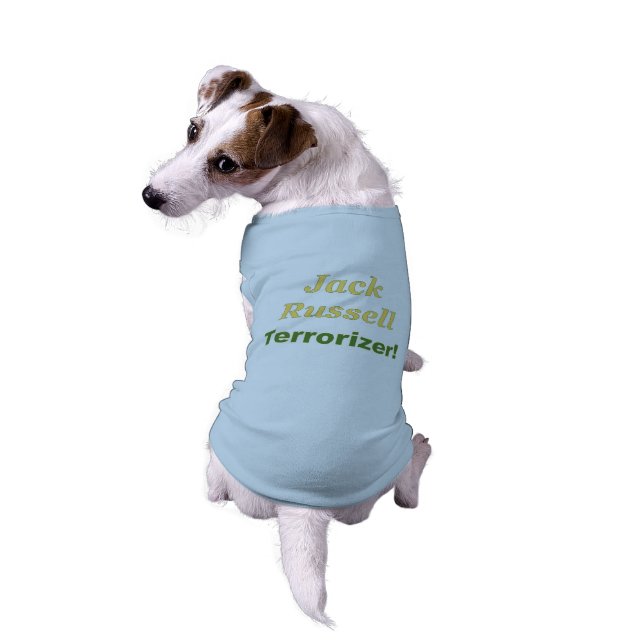 Jack Russell Terrorizer. Dog Shirt (Achterkant)