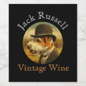 Jack Russell  Wijnlabel Wijn Etiket (Enkel label)