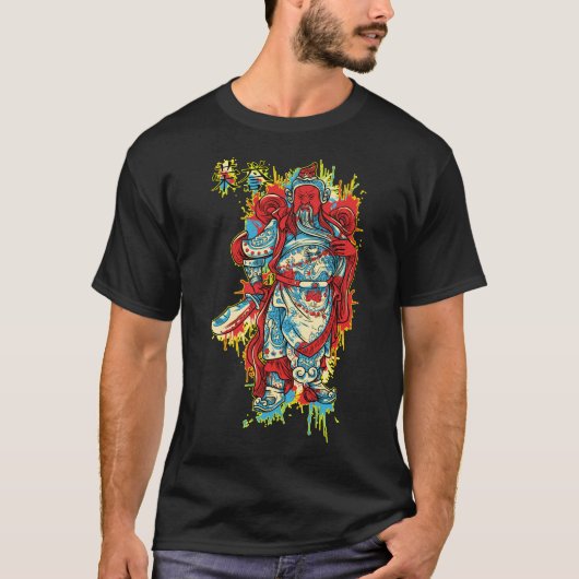 Jack samouraï de T-shirt remarquable d'épée des (Devant)