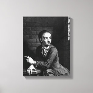 Jack Sheppard, gegraveerd door George White, 1728 Canvas Afdruk