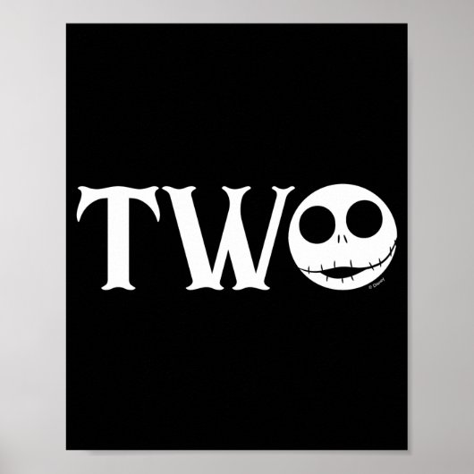 Jack Skellington First Birthday Two Baby Poster (Voorkant)