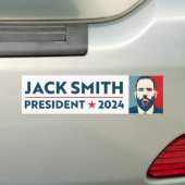 Jack Smith voor President 2024 Bumpersticker (Op auto)