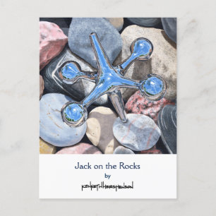 Jack sur les rochers, carte postale