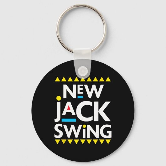 Jack Swing 90s R&b Hip Hop Sleutelhanger (Voorkant)