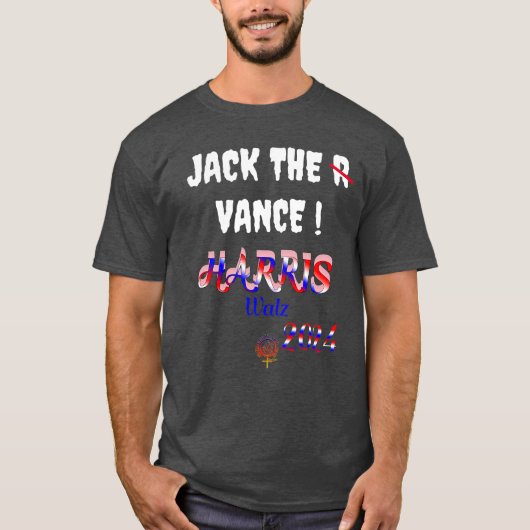JACK THE VANCE KAMALA HARRIS W 2024 T-Shirt (Devant)