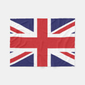 Jack van de Britse vlag Fleece Deken (Voorkant (Horizontaal))