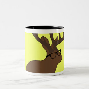 jackalope avec la tasse en verre