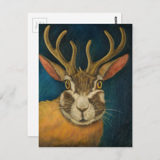 Jackalope Briefkaart (Voorkant / Achterkant)