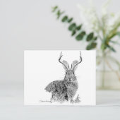 Jackalope Briefkaart (Staand voorkant)