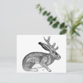 Jackalope Briefkaart (Staand voorkant)