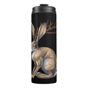 Jackalope Cryptid Animal Thermosbeker