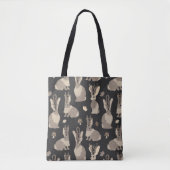 Jackalope Forest Funny Mythical Rabbit Print Black Draagtas (Voorkant)