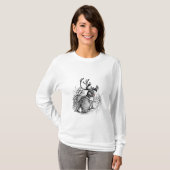 Jackalope hoodie t-shirt (Voorkant volledig)