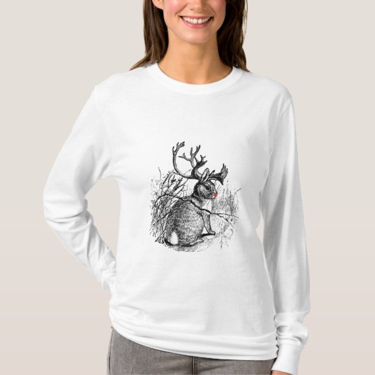 Jackalope hoodie t-shirt (Voorkant)