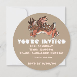 Jackalope Invitation Kaart