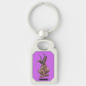 Jackalope "Jackie" Cryptid Sleutelhanger (Voorkant)