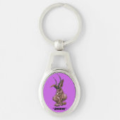 Jackalope "Jackie" Cryptid Sleutelhanger (Voorkant)