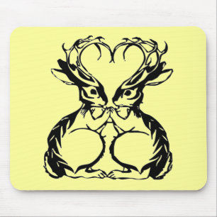Jackalope Love Mousepad Muismat