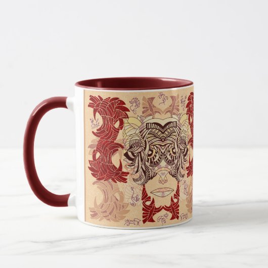 Jackalope Mask : Alice's Self Portrait Mug (Gauche)