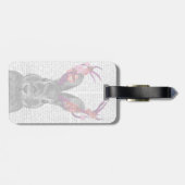 Jackalope met roze Antlers Bagagelabel (Achterkant horizontaal)