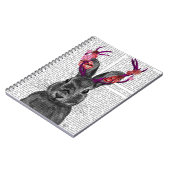 Jackalope met roze Antlers Notitieboek (Linkerzijde)