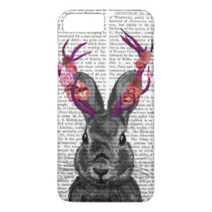 Jackalope met Roze Geweien iPhone 8 Plus / 7 Plus Hoesje