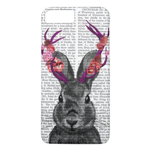 Jackalope met Roze Geweien Case-Mate iPhone Case (Achterkant)