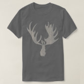 Jackalope Rabbit met Moose Antlers T-shirt (Design voorkant)