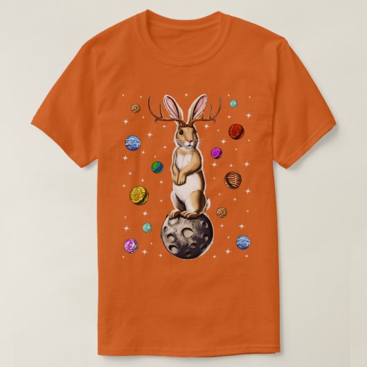 Jackalope Rabbit T-shirt (Design voorkant)