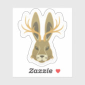 Jackalope, Vinyl Sticker (Feuille)