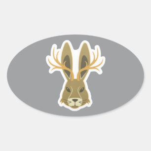 Jackalope, vinyl sticker