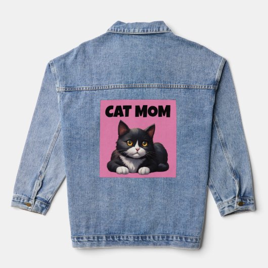 JACKET DENIM CUTE CAT MOM (Verso)