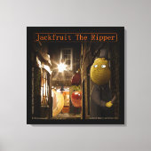Jackfruit The Ripper Funny Rick London Canvas Afdruk (Voorkant)