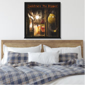 Jackfruit The Ripper Funny Rick London Canvas Afdruk (Insitu (Slaapkamer))