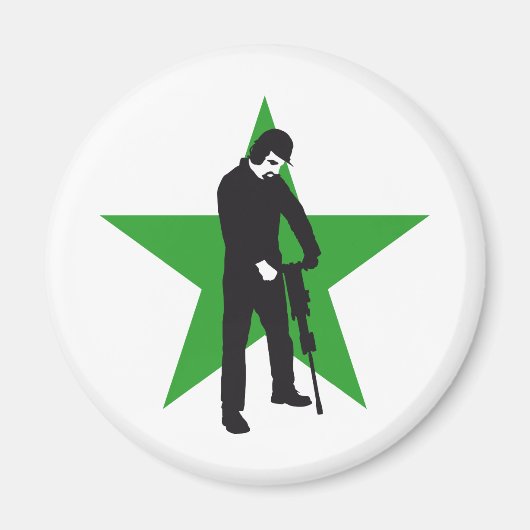 jackhammer worker magneet (Voorkant)