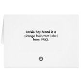 Jackie Boy - en détresse (Dos Horizontal)