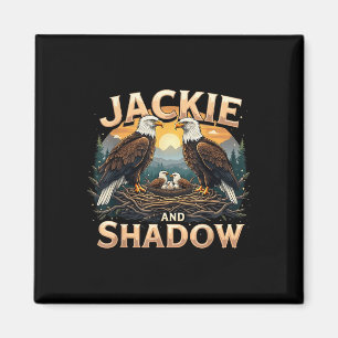  Jackie en Shadow Bald Eagle Family Design Magneet