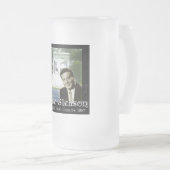 Jackie Gleason Stein Matglas Bierpul (Voorkant rechts)