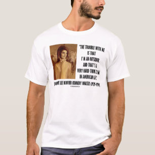 Jackie Kennedy portret met problemen met mij buite T-shirt