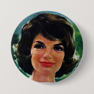 Jackie Kennedy Ronde Button 7,6 Cm
