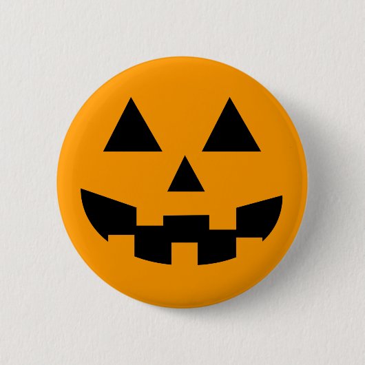 JackOLantern, klassieke Button (Voorkant)